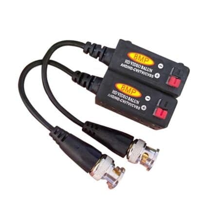 Balun Video 8Mp đỏ đen chốt gài