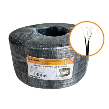 Dây điện thoại cường lực (Dạng dẹt) LS-DVH – PVC