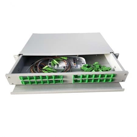 Hộp phối quang ODF 24Fo SC/APC rack trượt