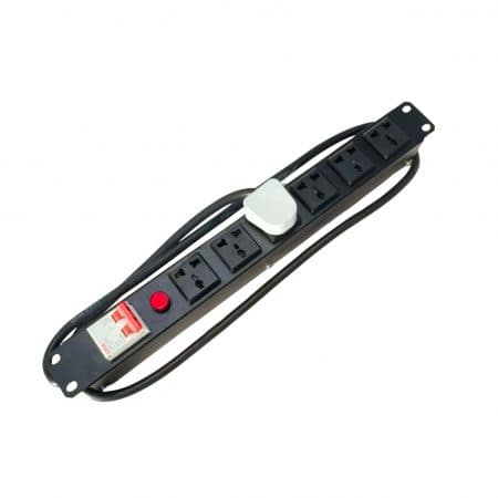 Thanh nguồn PDU 6 Port có CB, khung rack 19inch