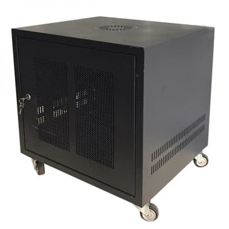 Tủ Rack 10U–D600, Tủ mạng 10U–D600 19″ – Màu đen, có bánh xe