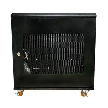 Tủ Rack 12U-D600, Tủ mạng 12U-D600 19″ – Màu đen, có bánh xe