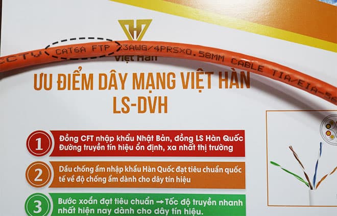 Cách đọc thông số in trên dây cáp mạng