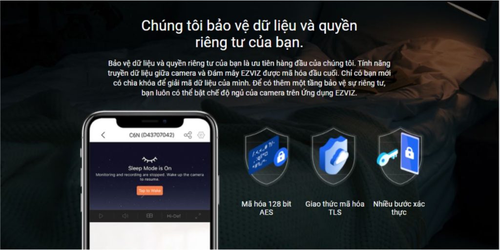 Camera Wifi không dây EZVIZ 4MP CS-C6N-D0-8B4WF