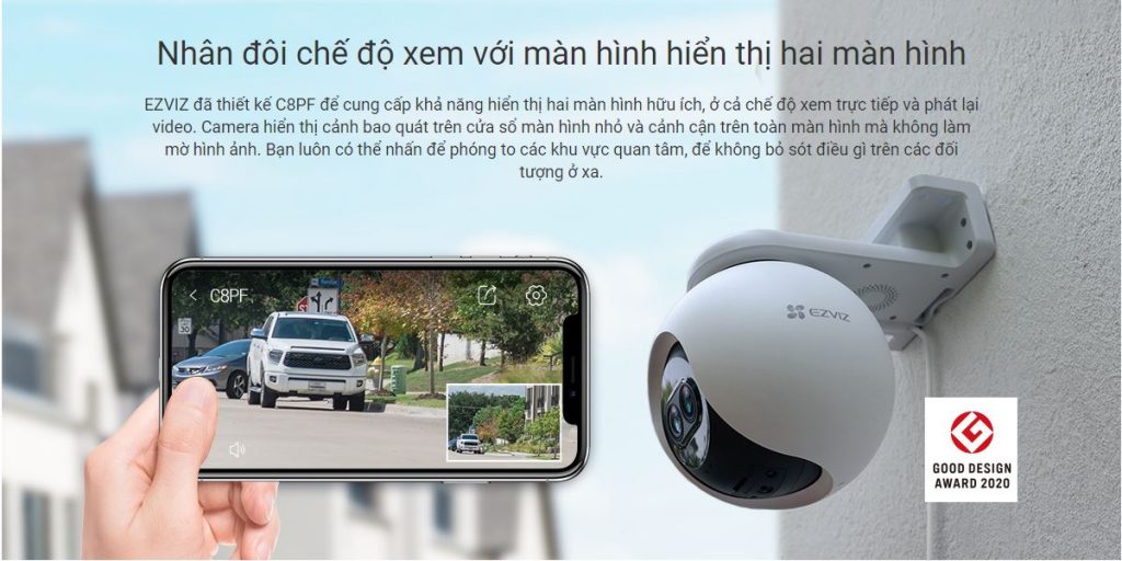 Camera Wifi không dây EZVIZ C8PF 2MP