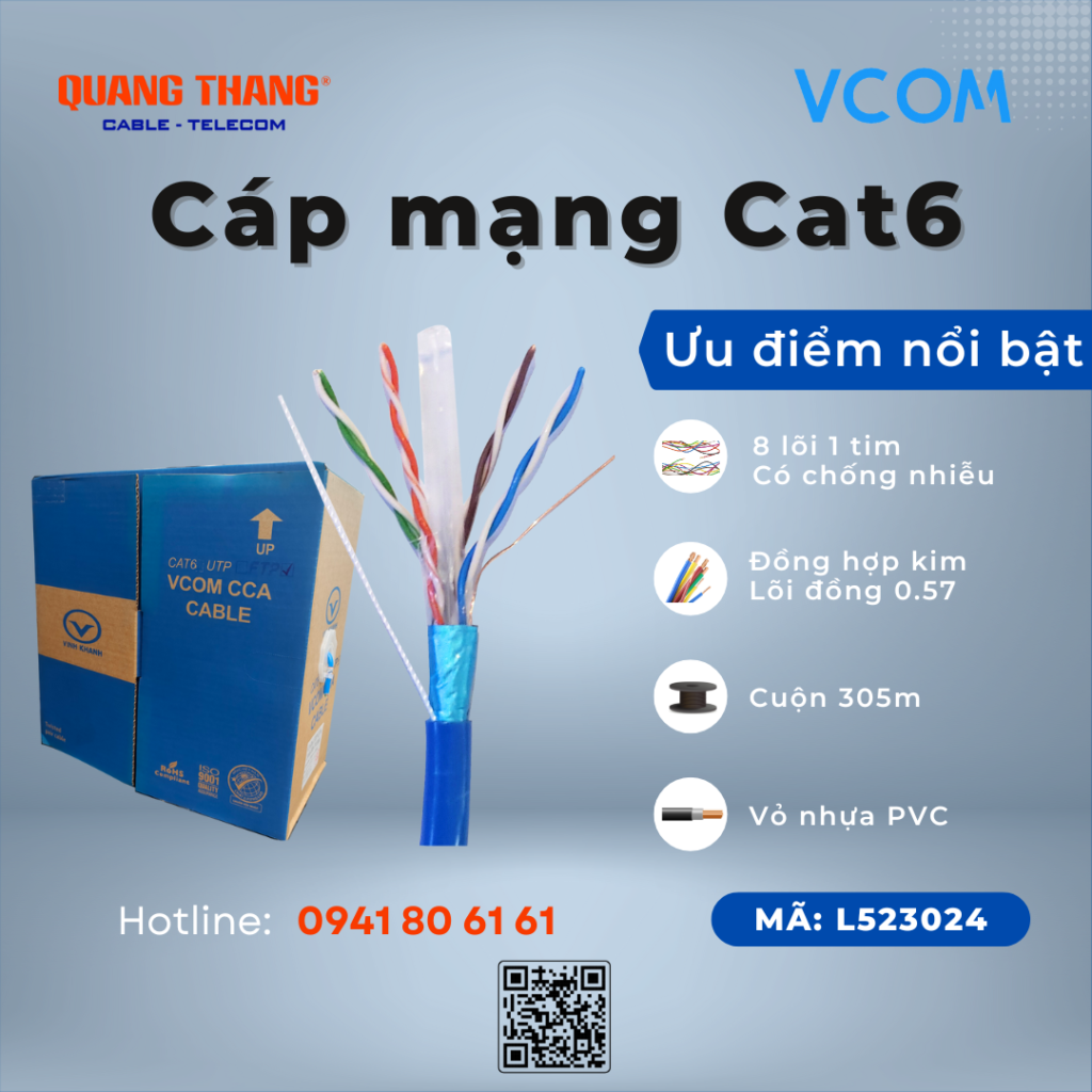 Cáp Mạng Cat6 CCA FTP