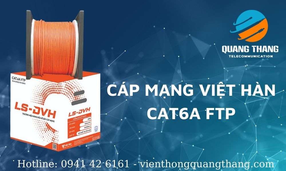 Cáp mạng Cat6A FTP 23AWG dây cáp mạng LS-DVH